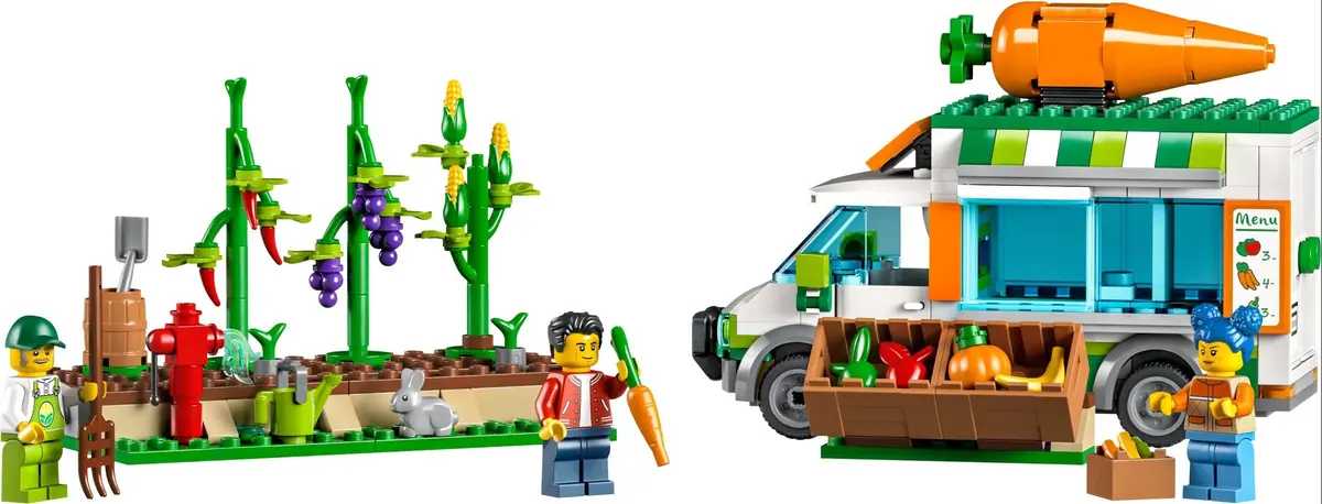 LEGO City 60345 Farmers Market Van set