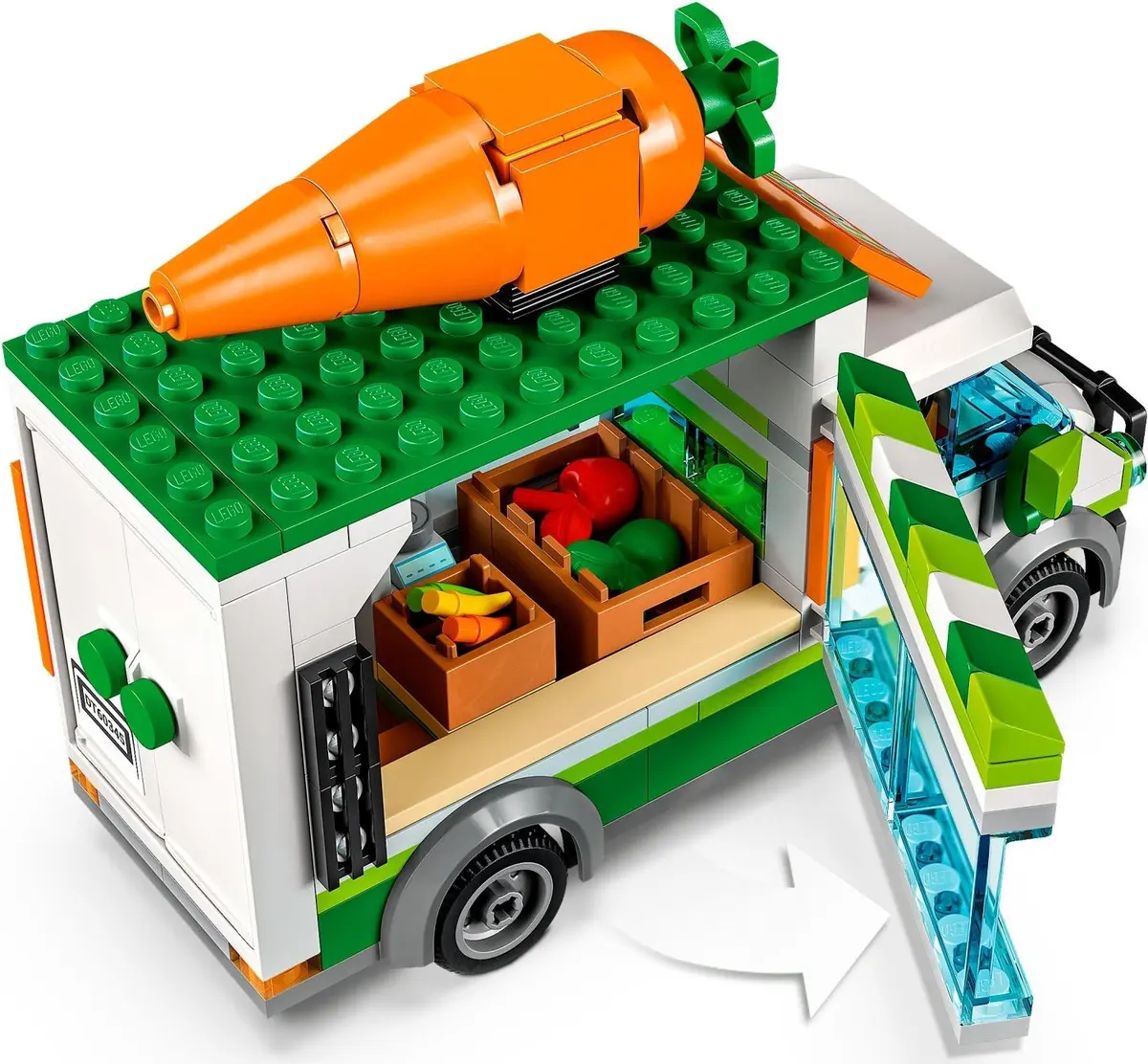 LEGO City 60345 Farmers Market Van set, image 6