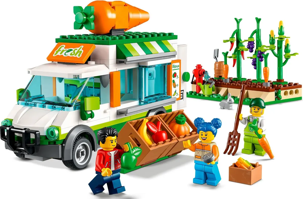 LEGO City 60345 Farmers Market Van set, image 3