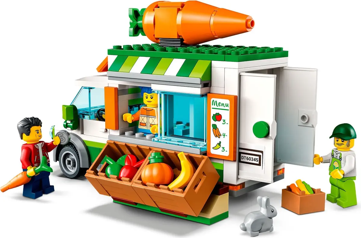 LEGO City 60345 Farmers Market Van set, image 4