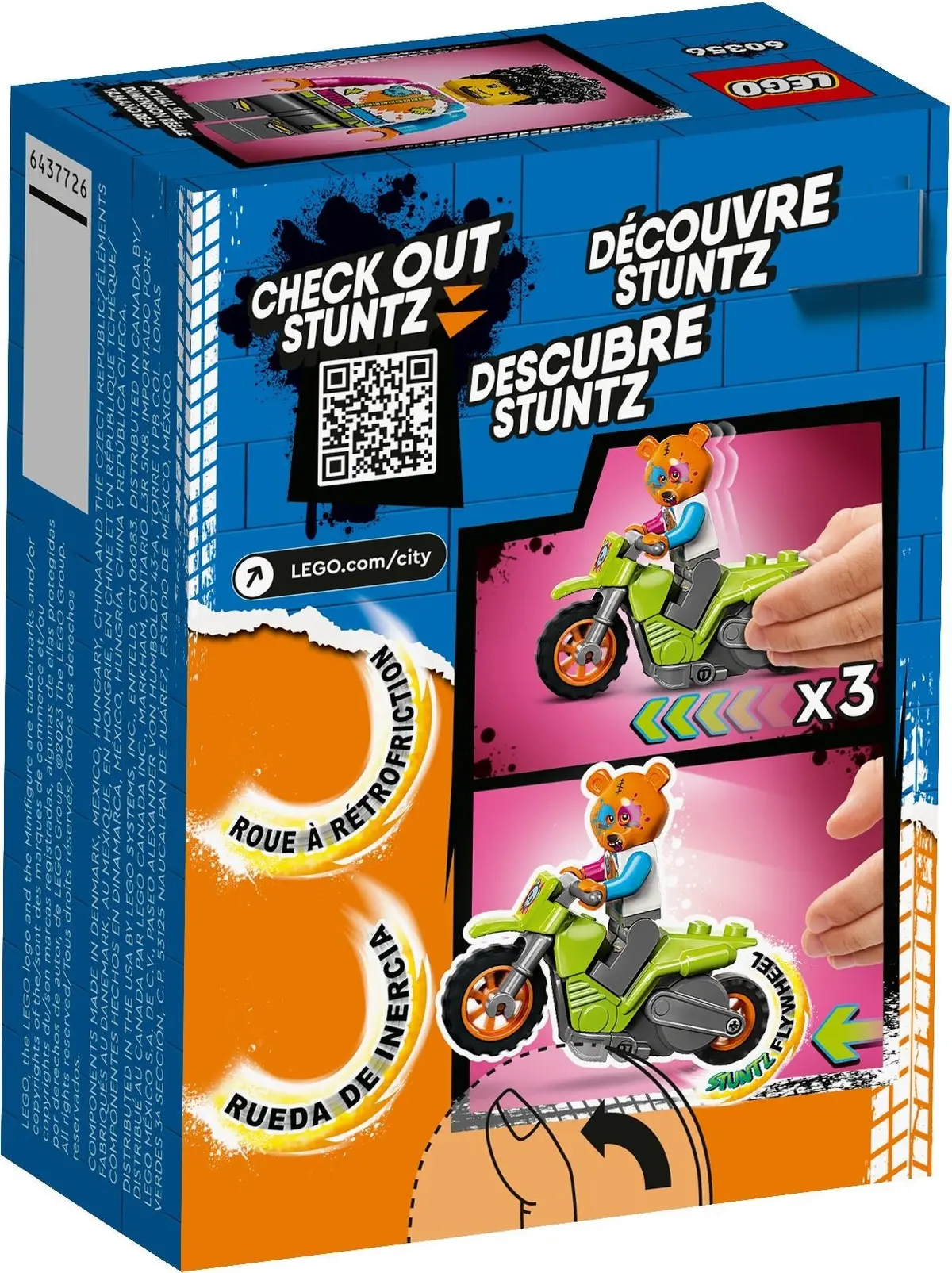 LEGO City 60356 Bear Stunt Bike set, image 6