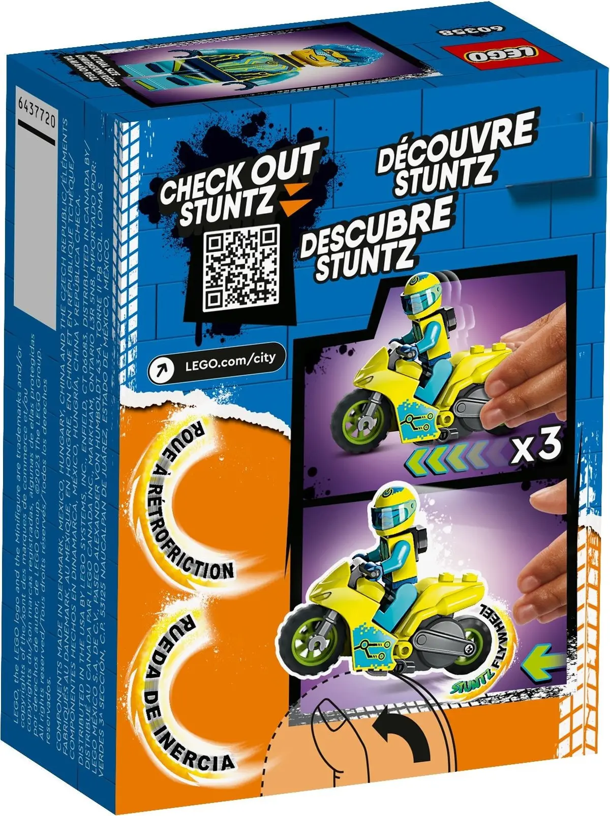 LEGO City 60358 Cyber Stunt Bike set, image 6