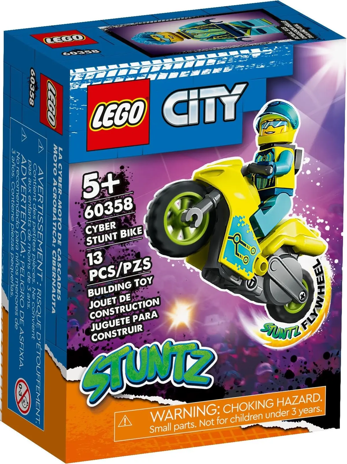 LEGO City 60358 Cyber Stunt Bike set, image 2