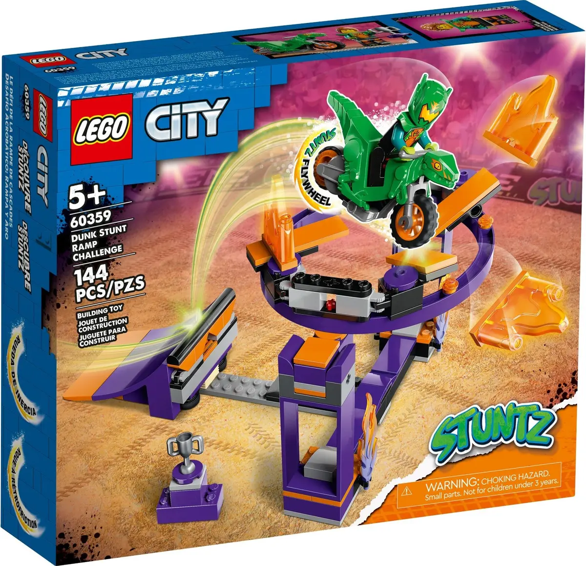 LEGO City 60359 Dunk Stunt Ramp Challenge set, image 2