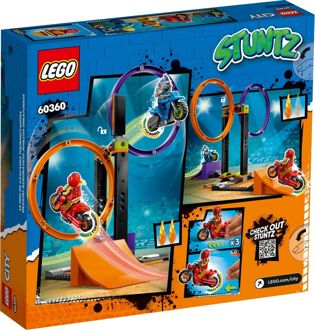 LEGO City 60360 Spinning Stunt Challenge set, image 8