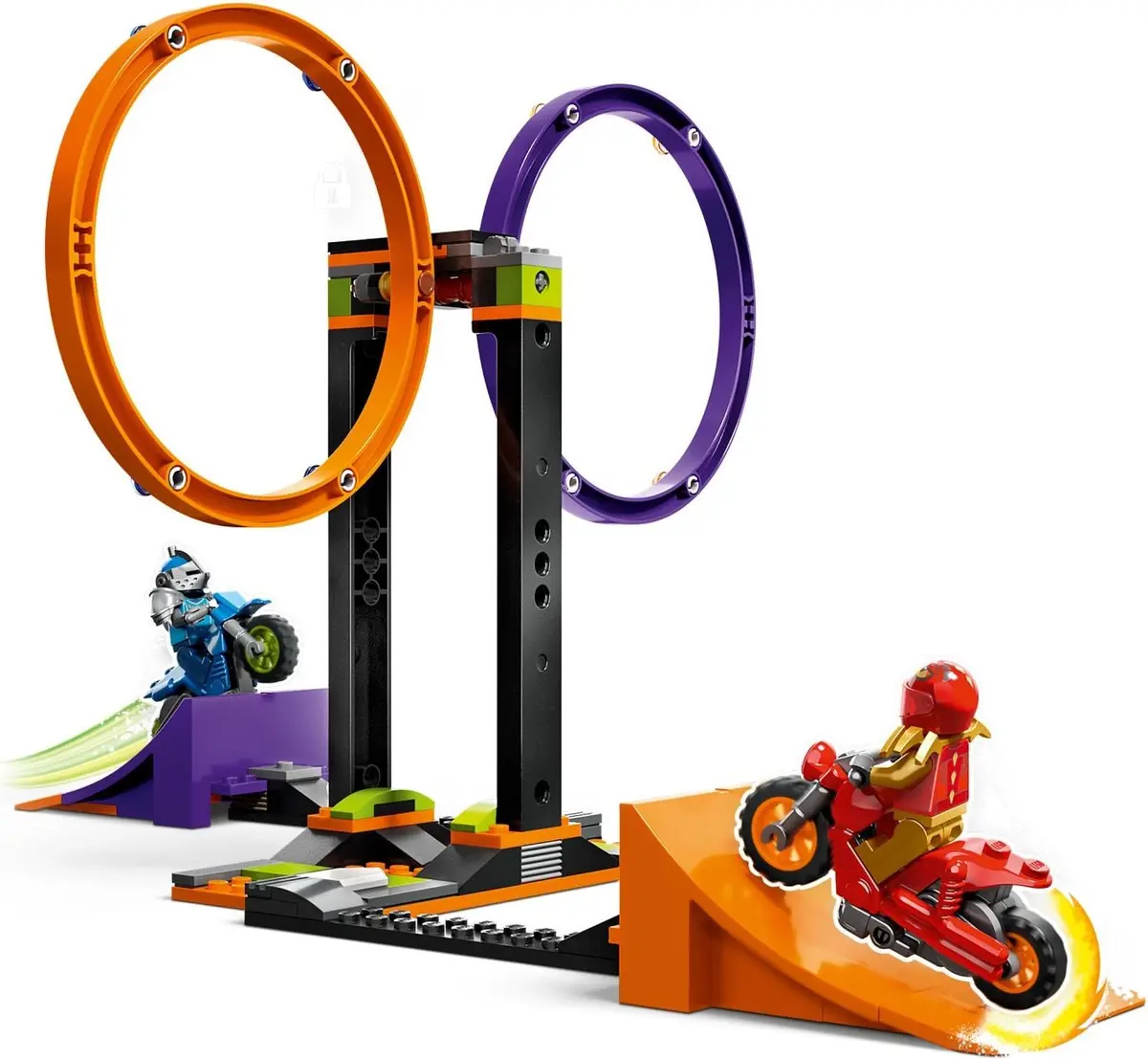 LEGO City 60360 Spinning Stunt Challenge set, image 4