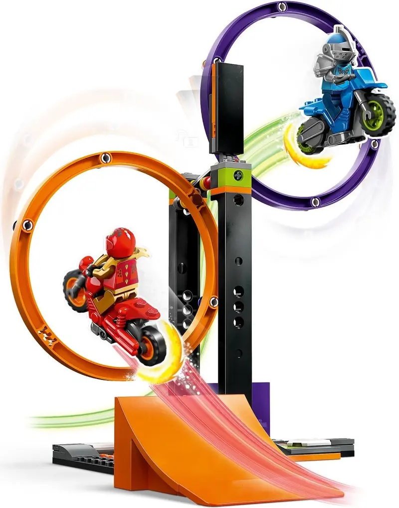 LEGO City 60360 Spinning Stunt Challenge set, image 3