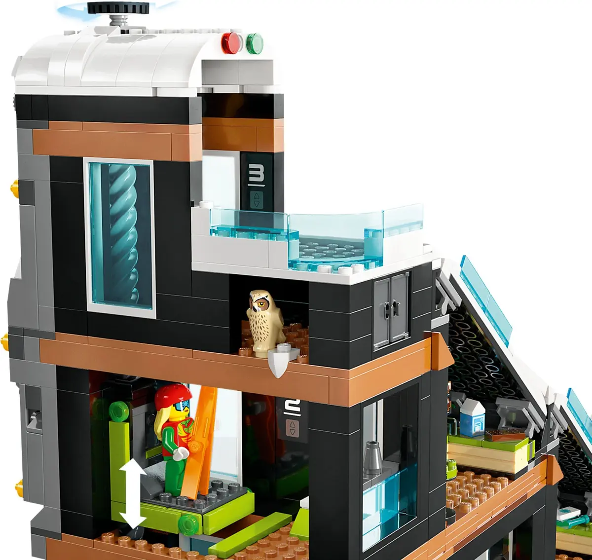 LEGO City 60366 Ski and Climbing Centre set, image 6