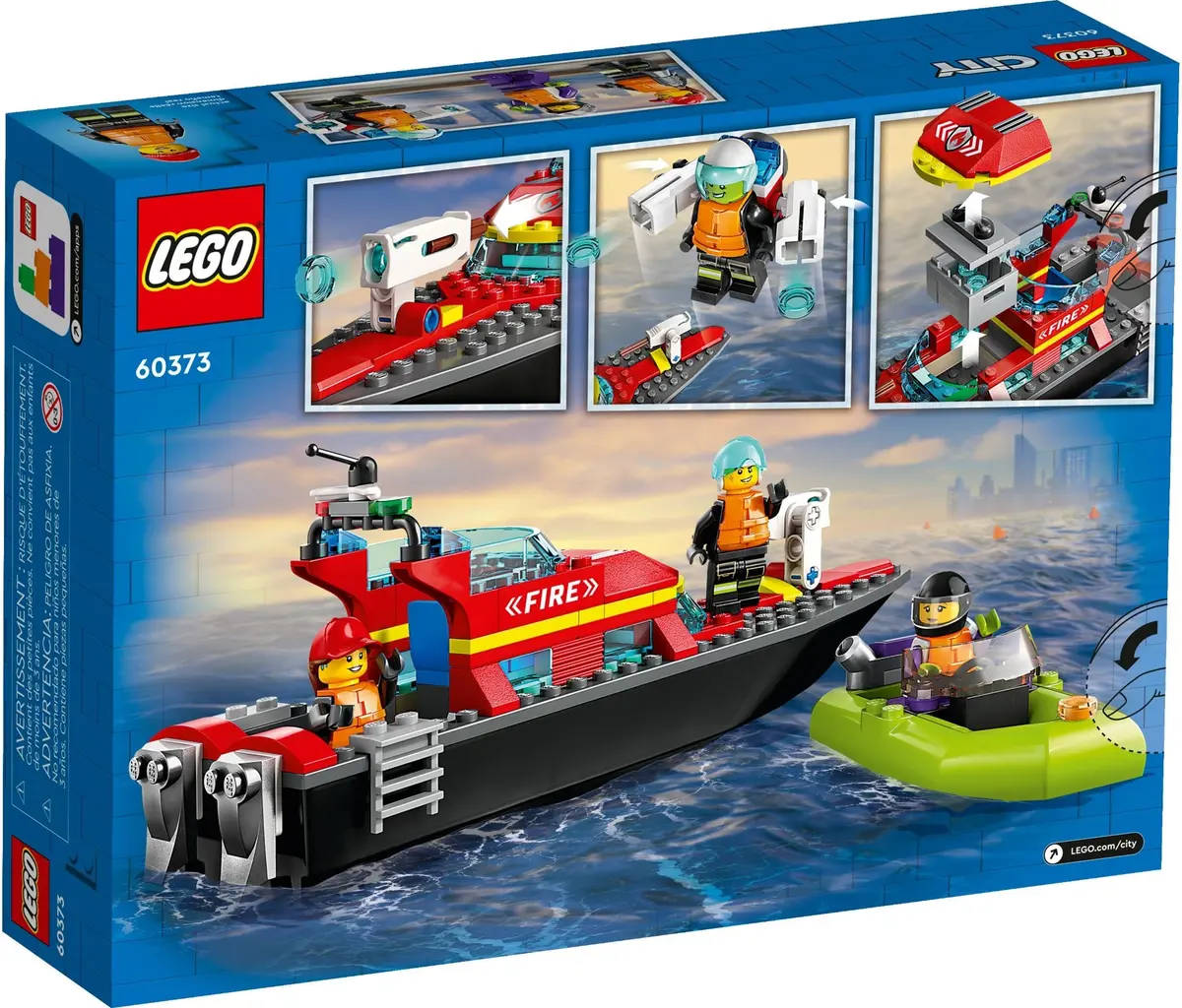 LEGO City 60373 Fire Rescue Boat set, image 8