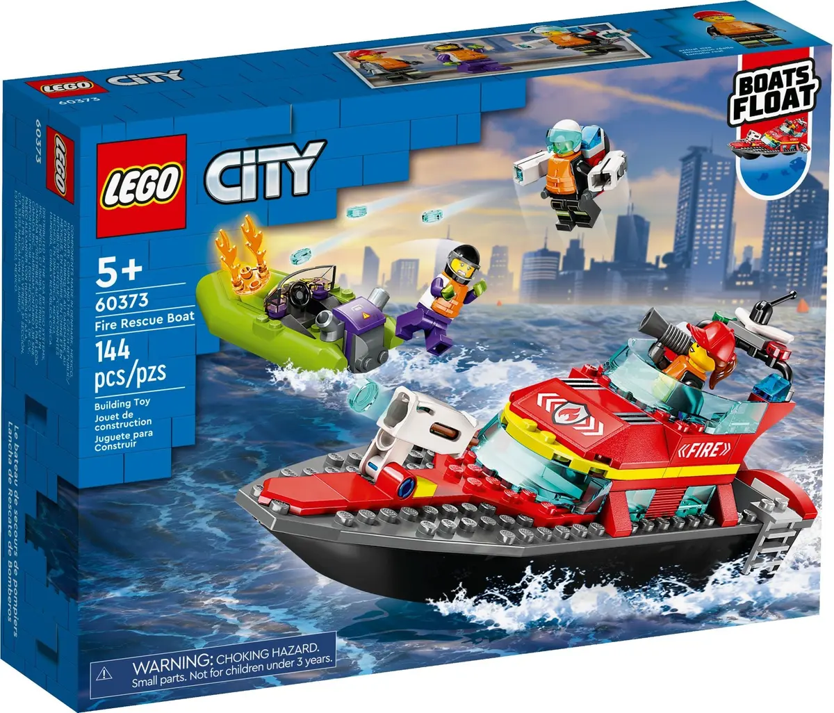 LEGO City 60373 Fire Rescue Boat set, image 2