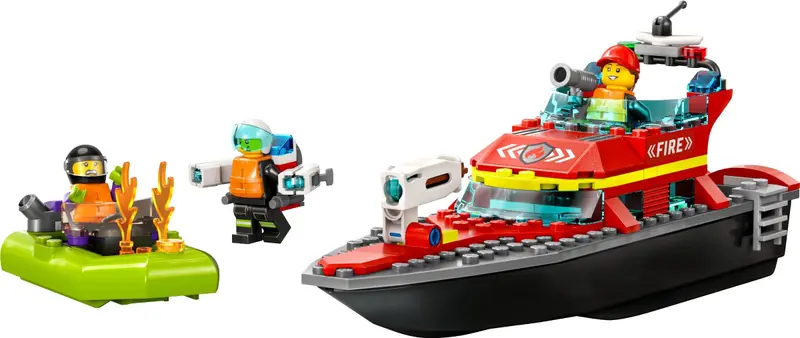 LEGO City 60373 Fire Rescue Boat set