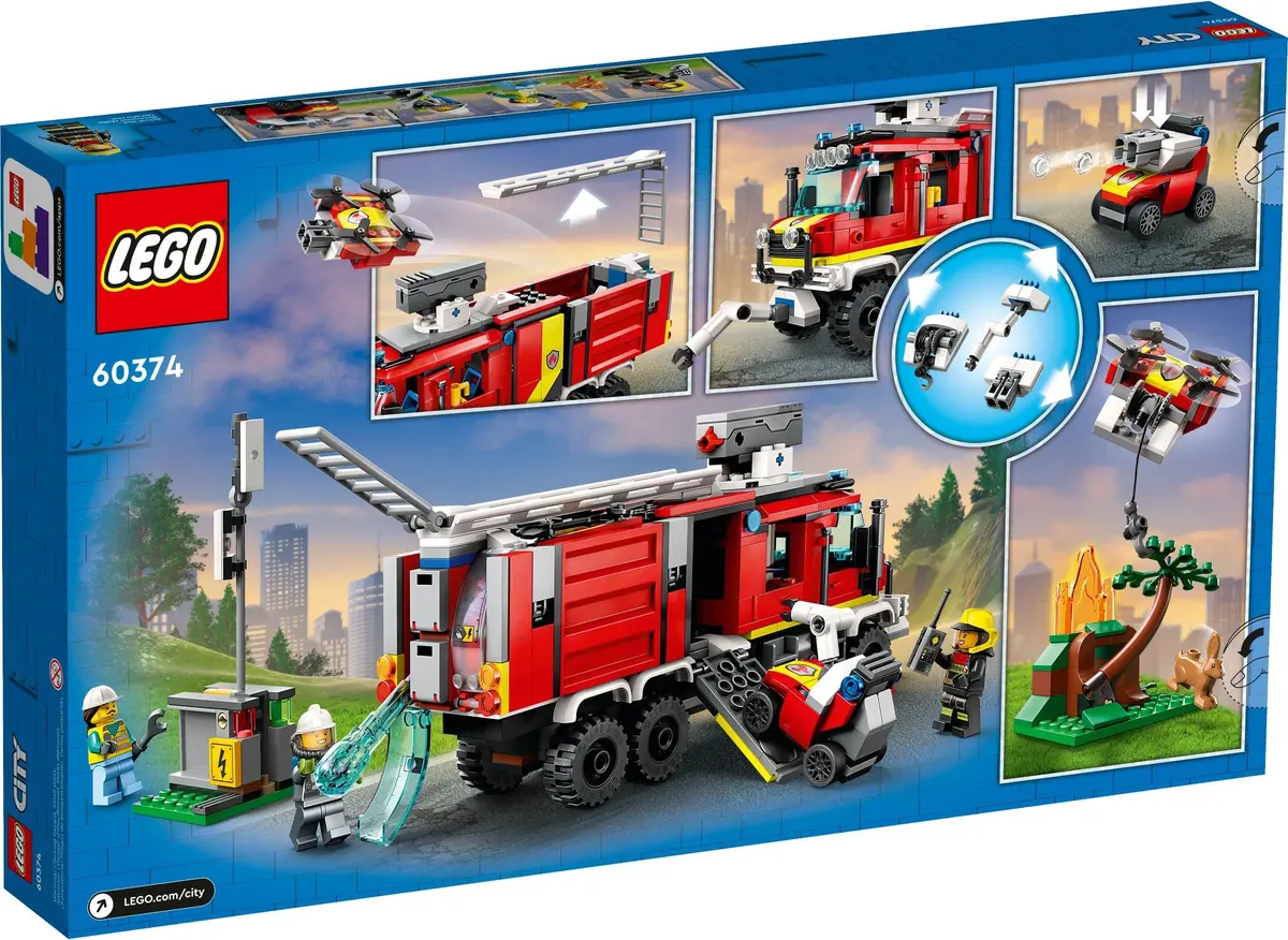 LEGO City 60374 Fire Command Truck set, image 5