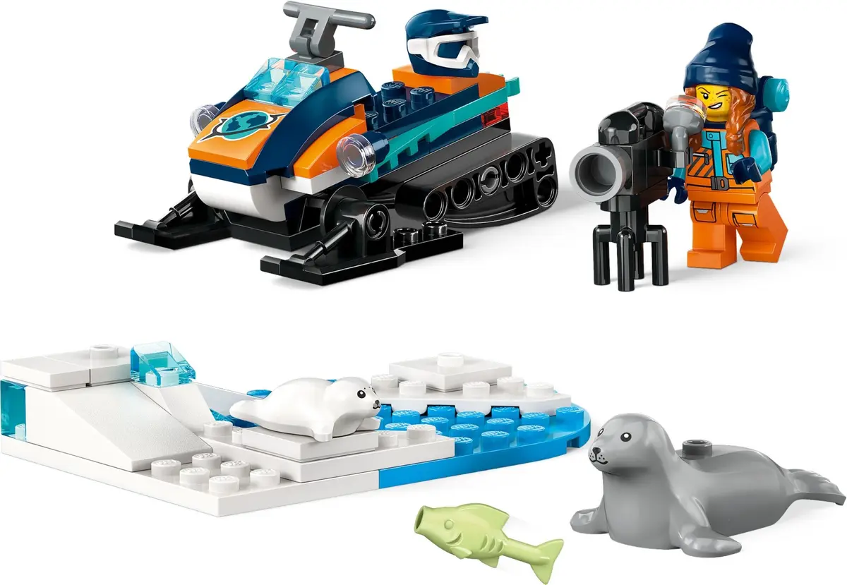 LEGO City 60376 Arctic Explorer Snowmobile set, image 3
