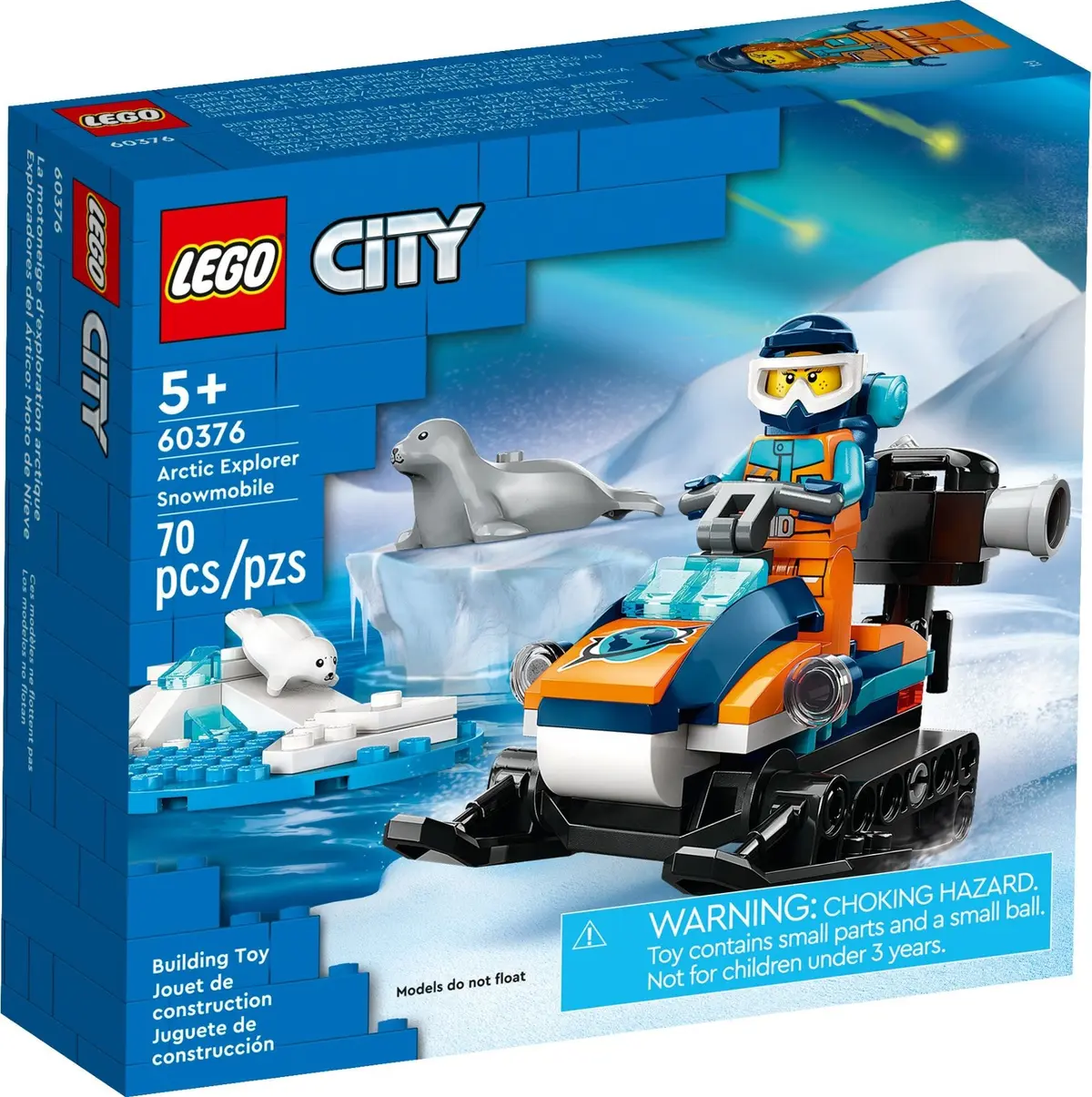 LEGO City 60376 Arctic Explorer Snowmobile set, image 2