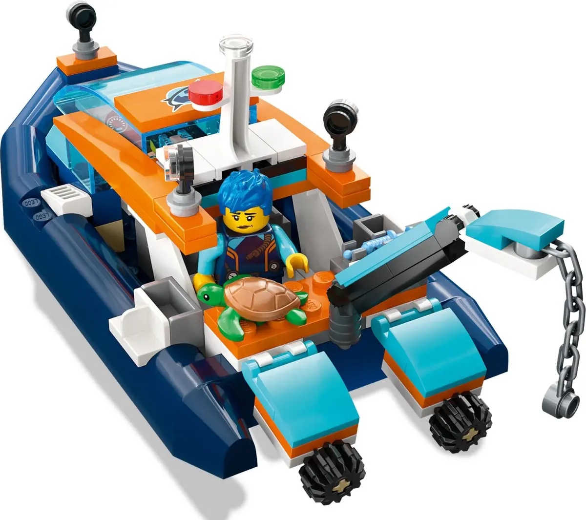 LEGO City 60377 Explorer Diving Boat set, image 4