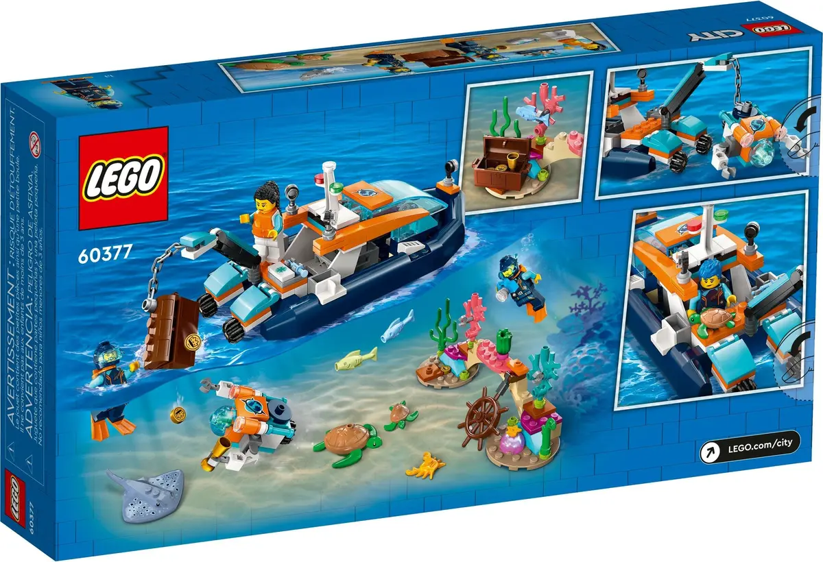 LEGO City 60377 Explorer Diving Boat set, image 7