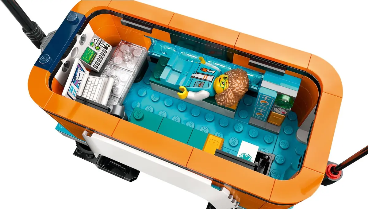 LEGO City 60378 Arctic Explorer Truck and Mobile Lab set, image 6