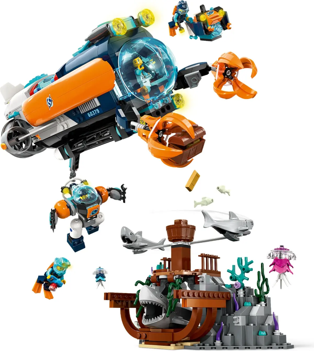 LEGO City 60379 Deep-Sea Explorer Submarine set, image 5