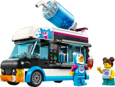 LEGO City 60384 Penguin Slushy Van set