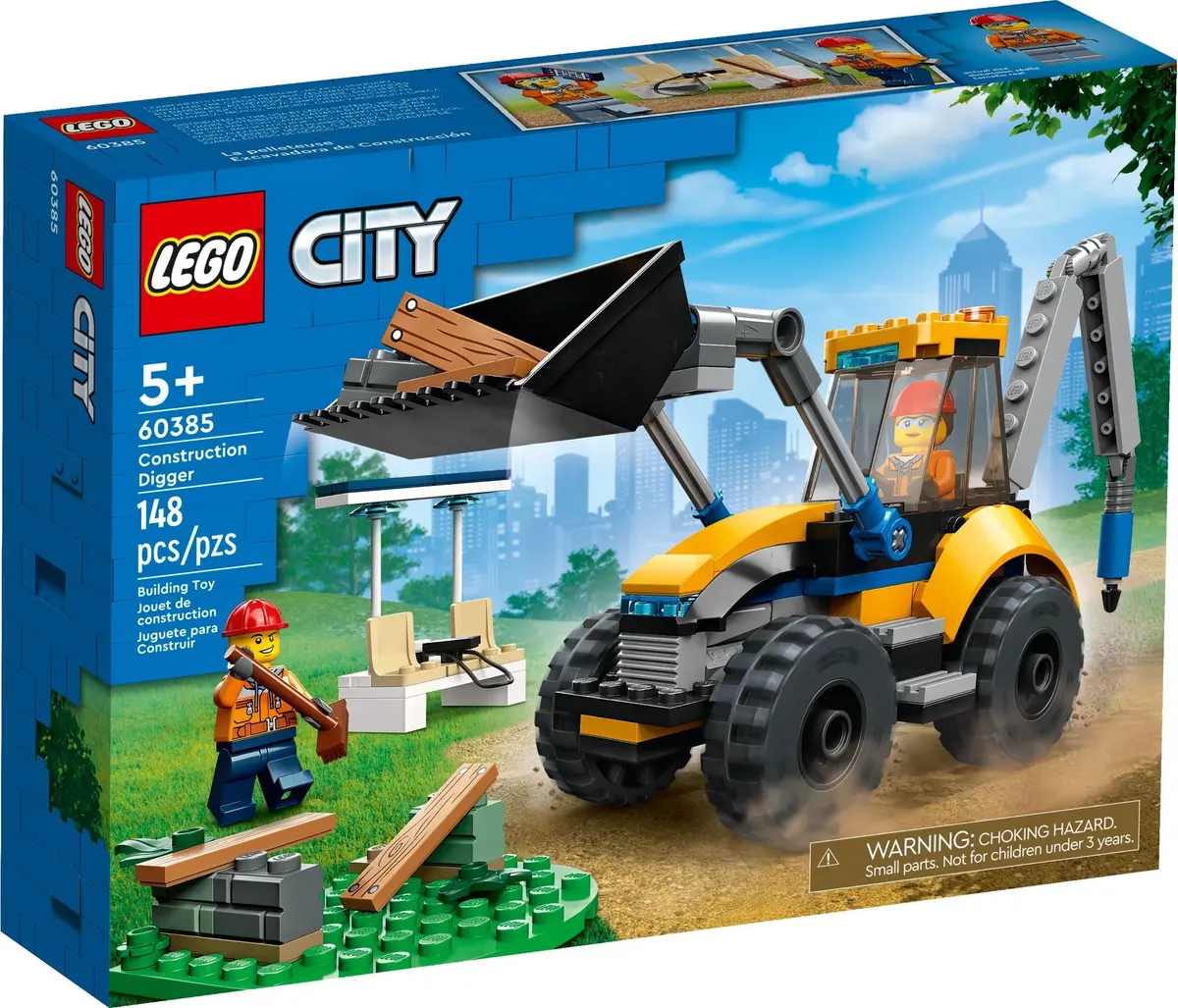 LEGO City 60385 Construction Digger set, image 2
