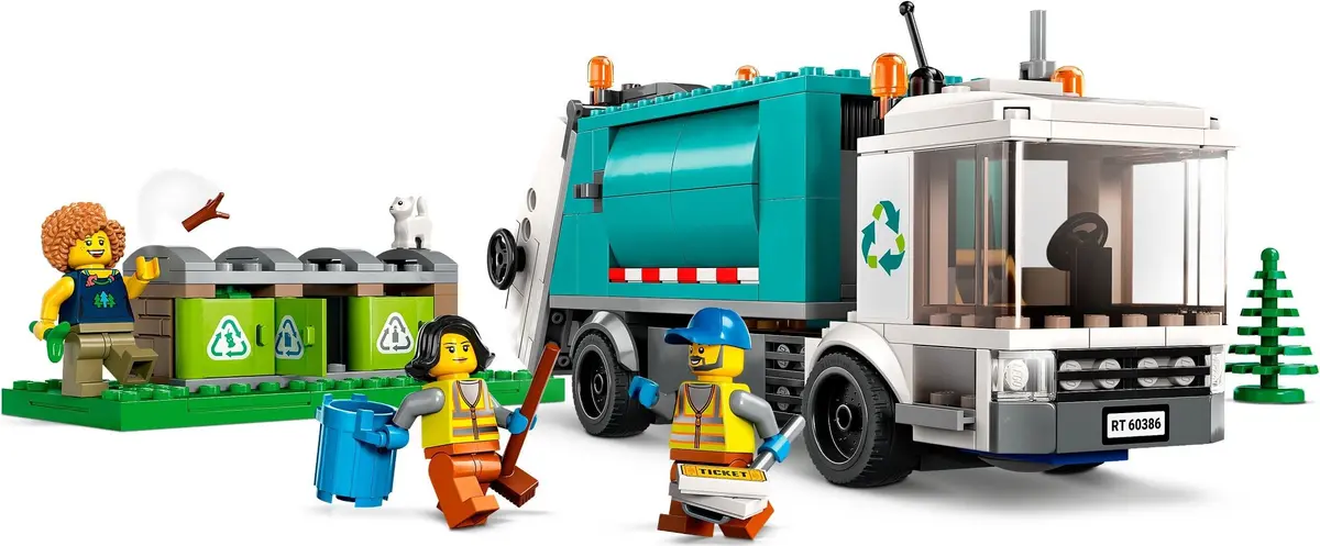 LEGO City 60386 Recycling Truck set, image 4