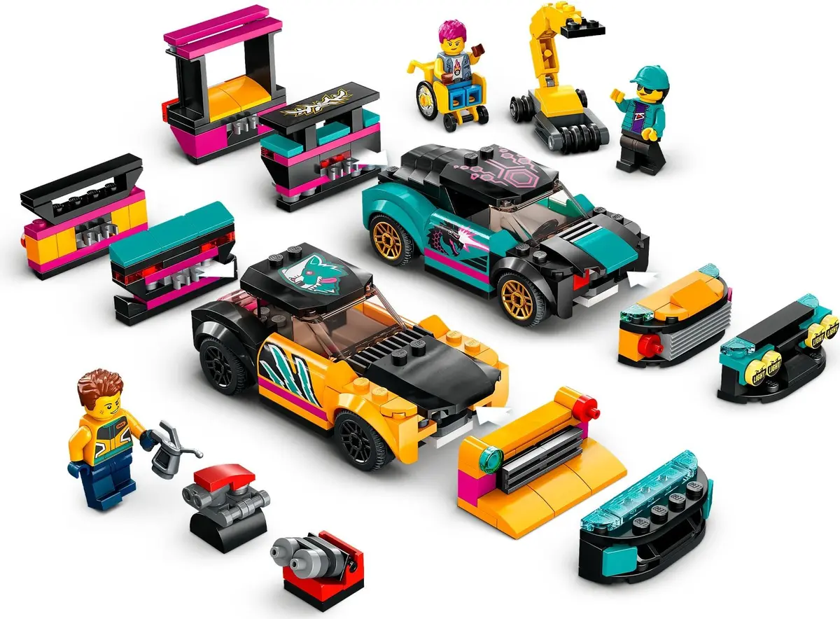 LEGO City 60389 Custom Car Garage set, image 5
