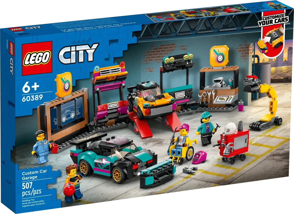 LEGO City 60389 Custom Car Garage set, image 2