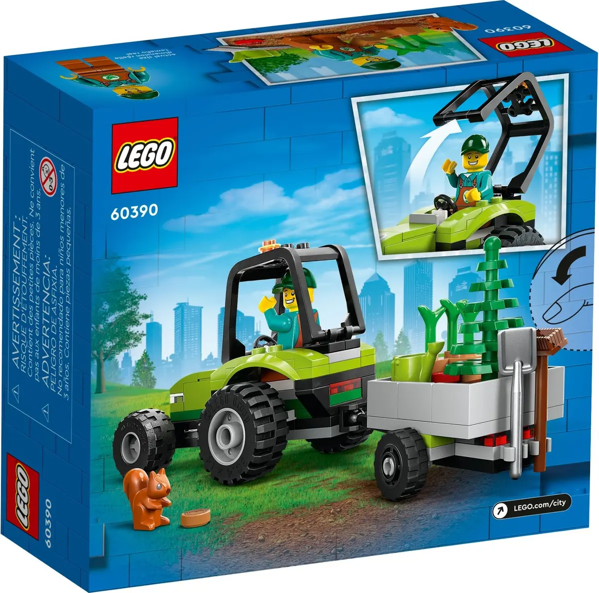 LEGO City 60390 Park Tractor set, image 6