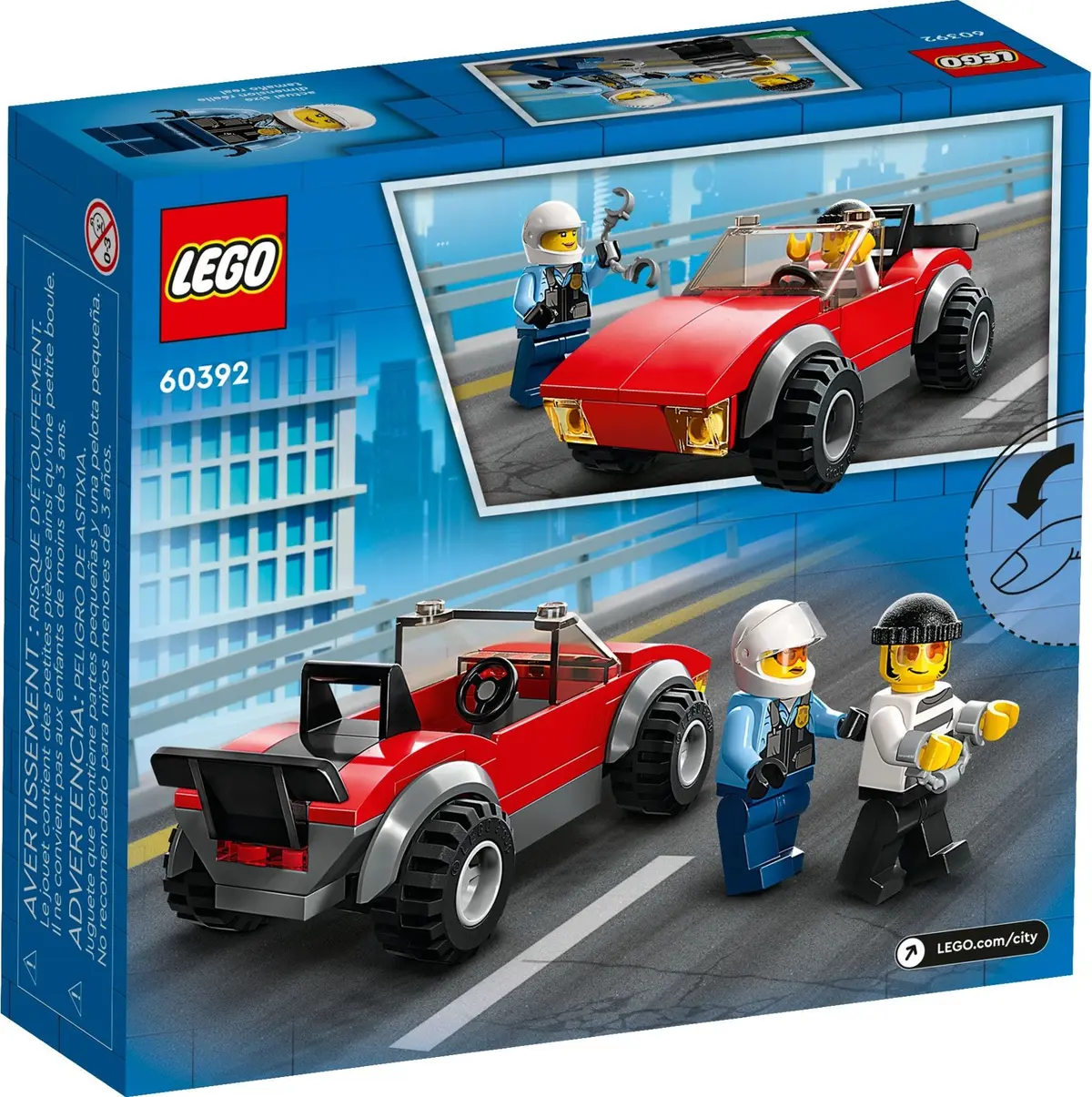 LEGO City 60392 Police Bike Car Chase set, image 6