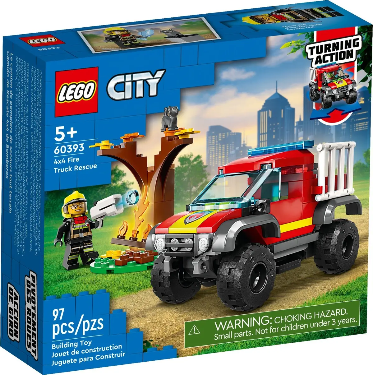 LEGO City 60393 4x4 Fire Truck Rescue set, image 2