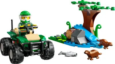 LEGO City 60394 ATV and Otter Habitat set