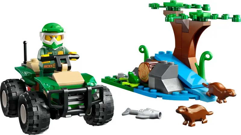 LEGO City 60394 ATV and Otter Habitat set
