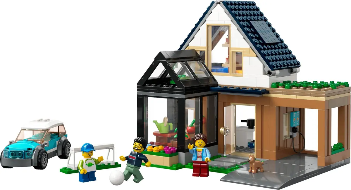 LEGO City 60398 Family House and Electric Car set