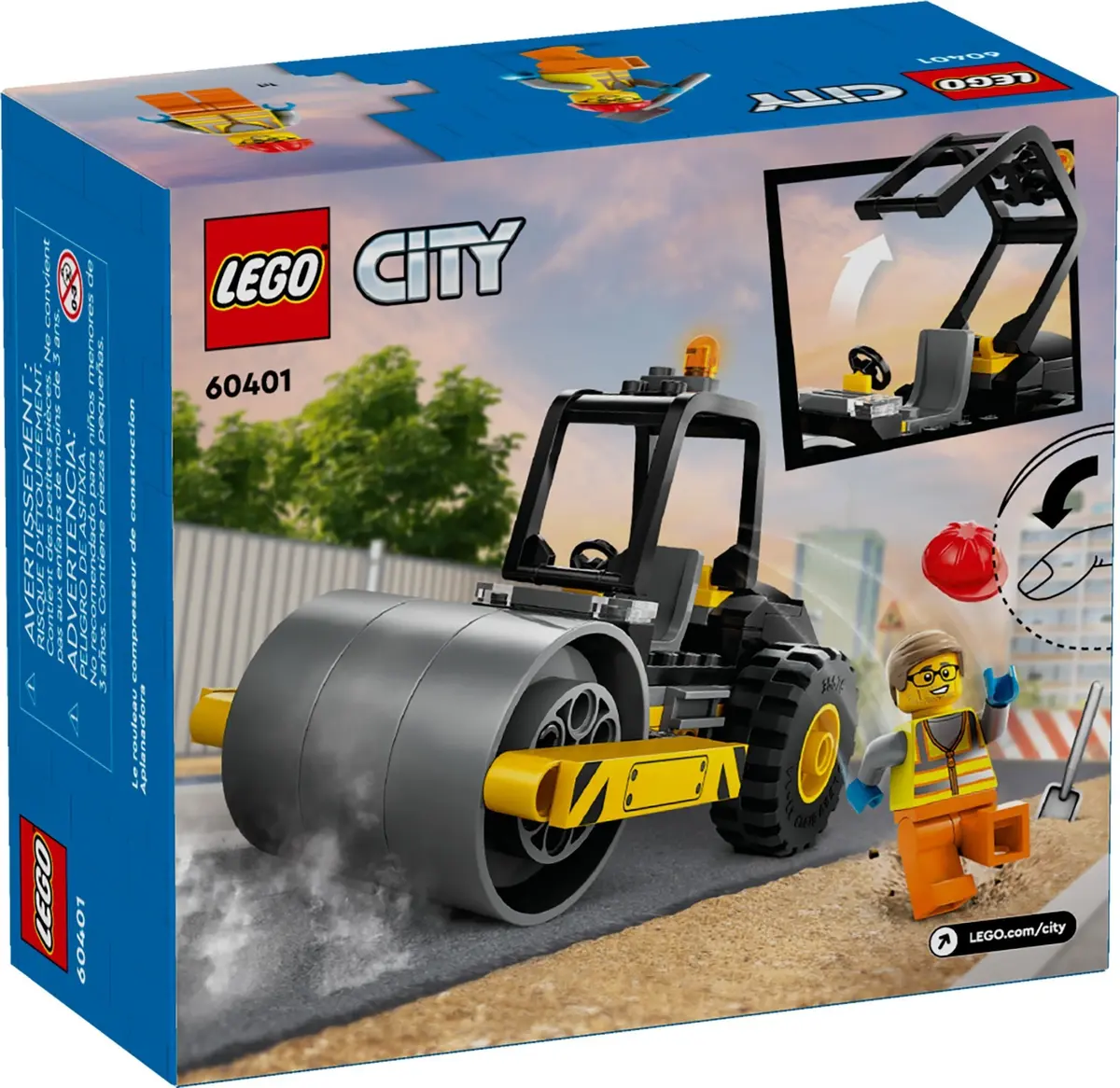 LEGO City 60401 Construction Steamroller set, image 6