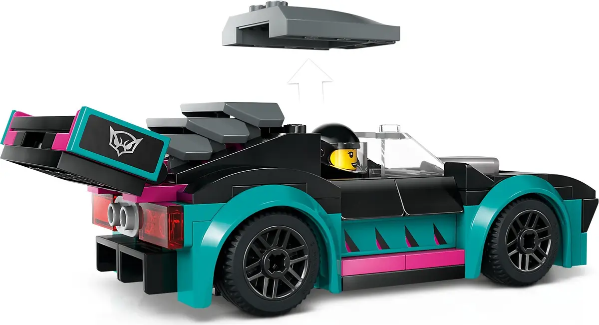 LEGO City 60406 Race Car and Car Carrier Truck set, image 6