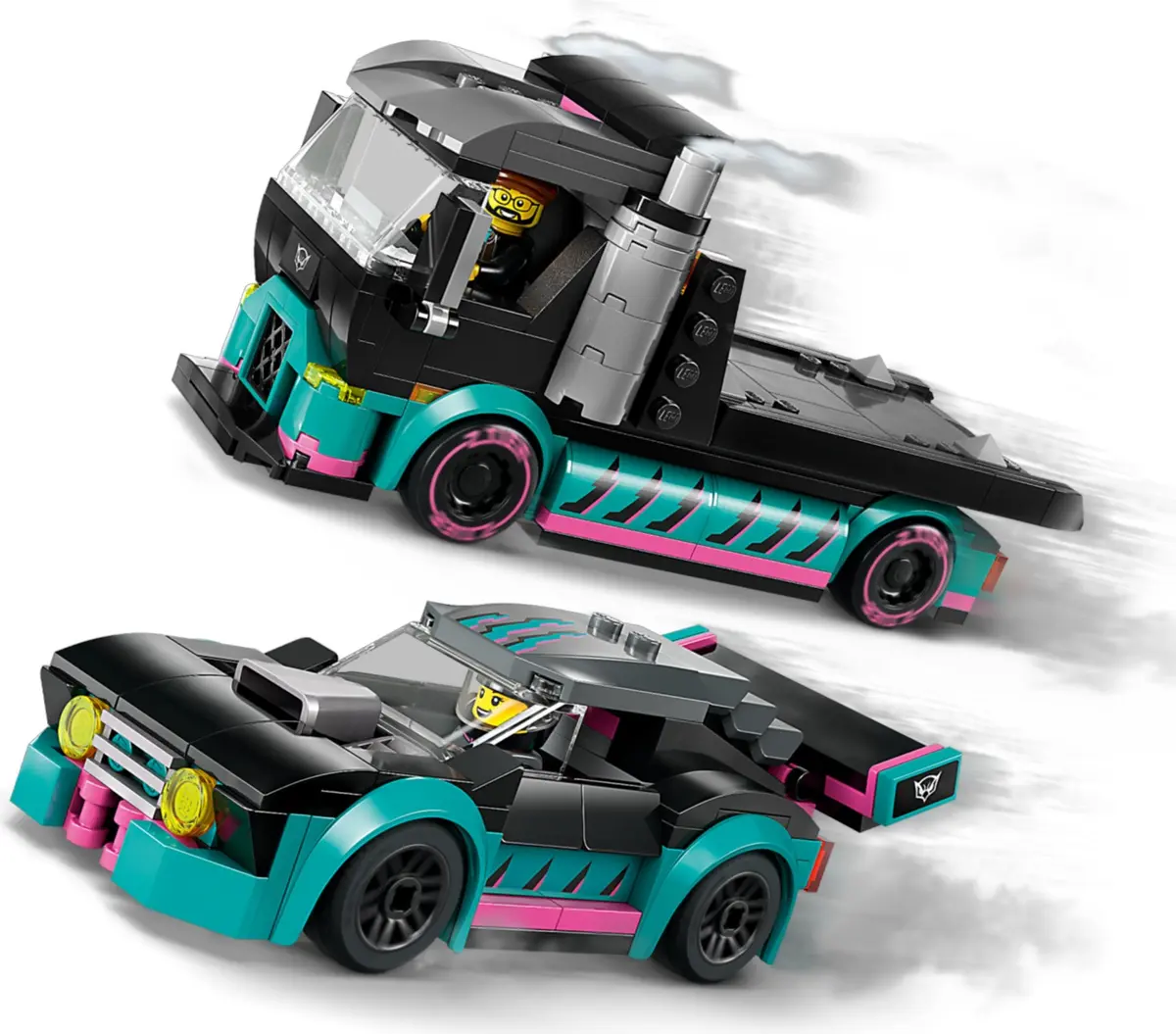 LEGO City 60406 Race Car and Car Carrier Truck set, image 5