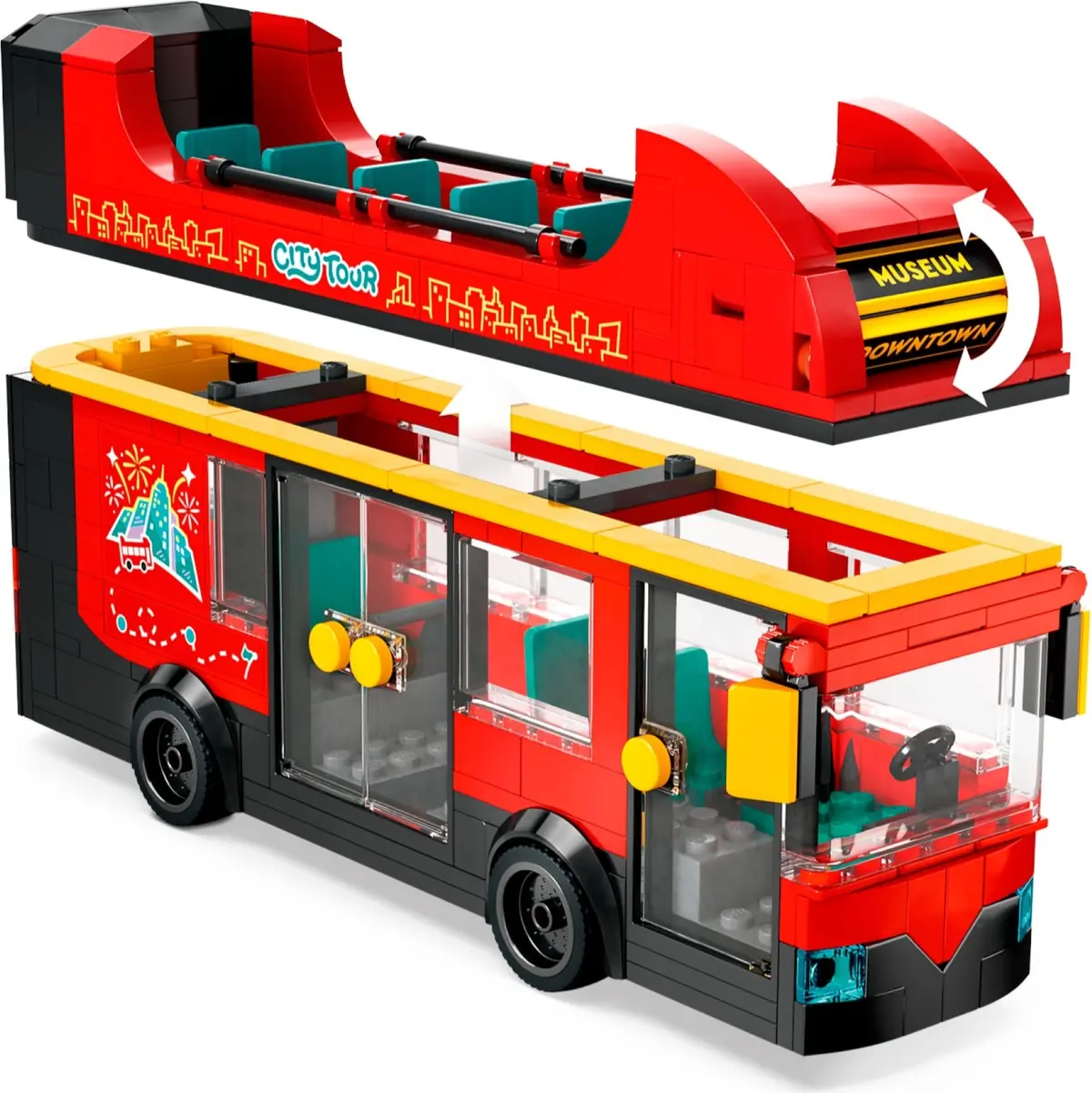 LEGO City 60407 Double-Decker Sightseeing Bus set, image 3