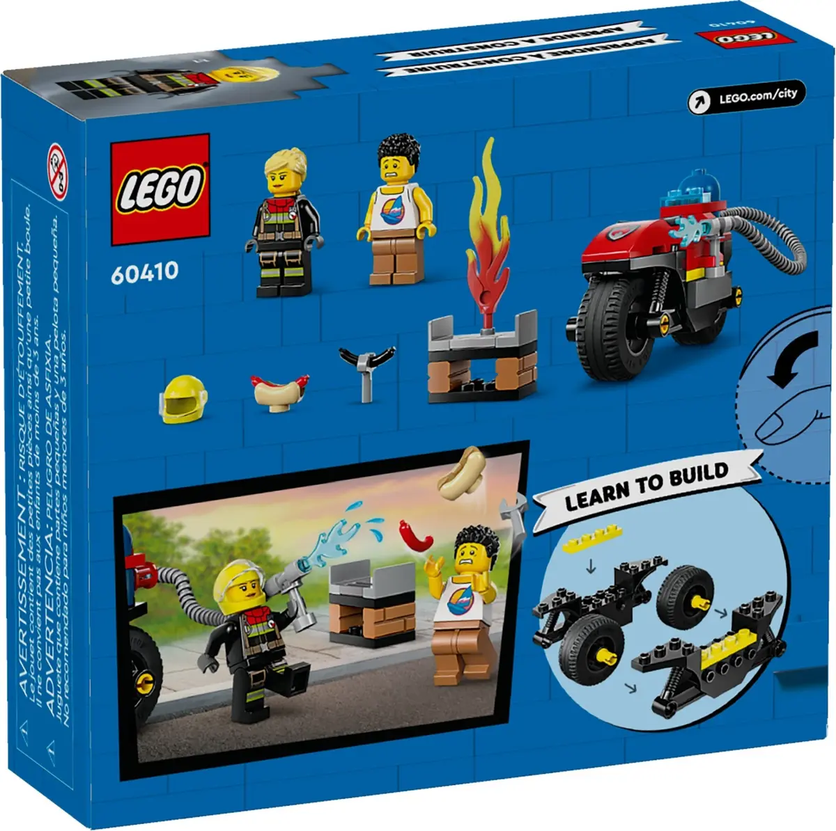 LEGO City 60410 Fire Rescue Motorcycle set, image 5