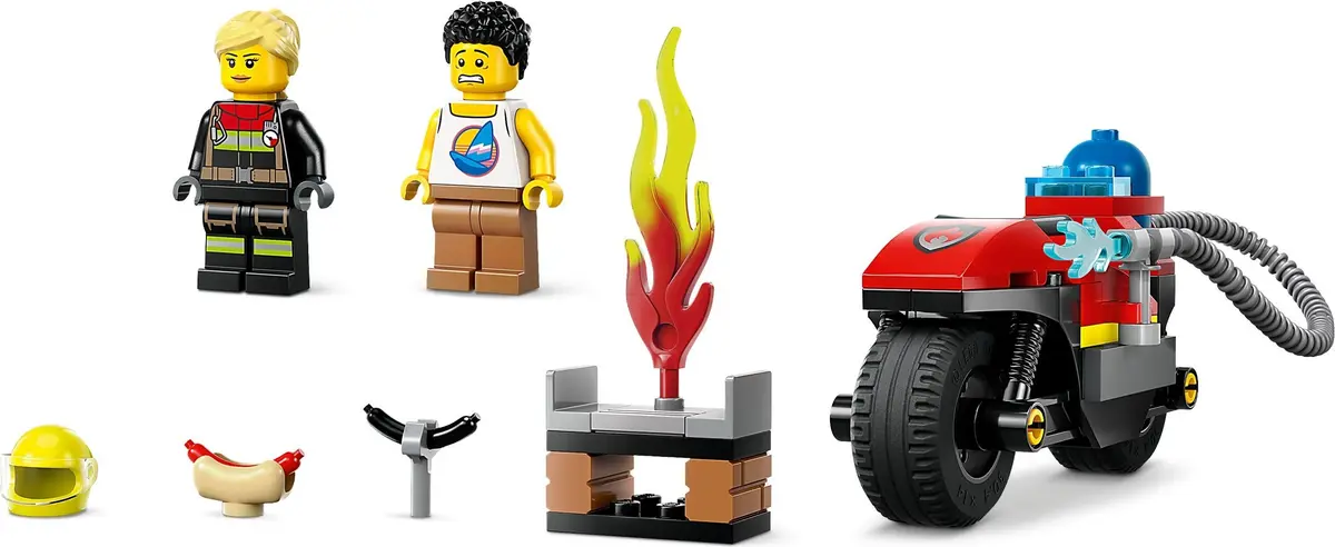 LEGO City 60410 Fire Rescue Motorcycle set, image 3