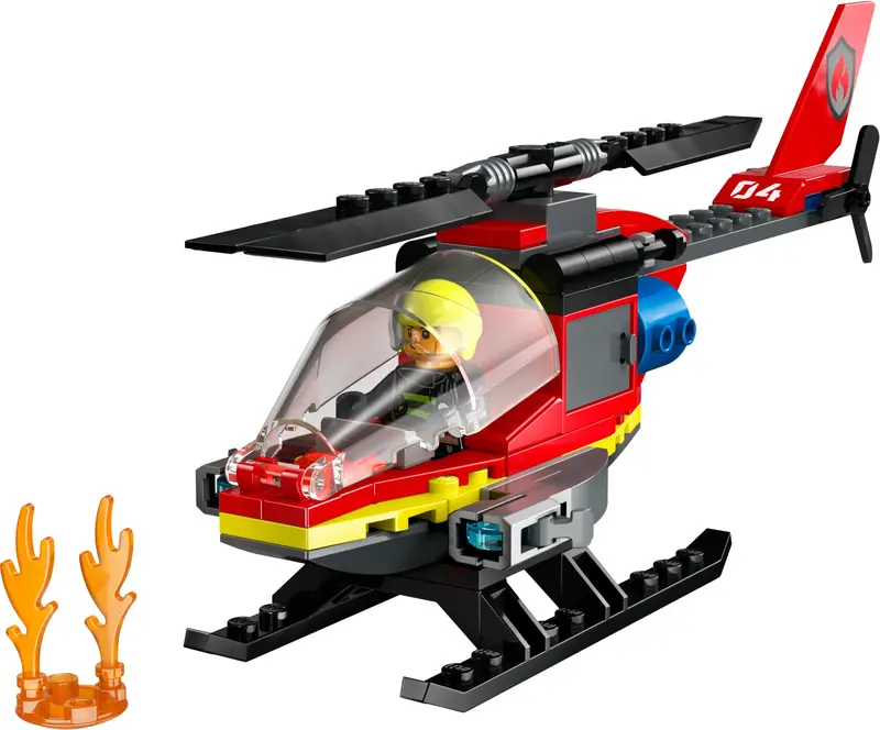 LEGO City 60411 Fire Rescue Helicopter set