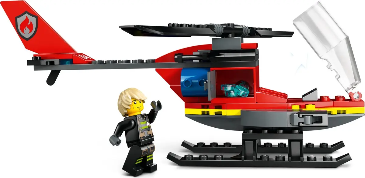 LEGO City 60411 Fire Rescue Helicopter set, image 4
