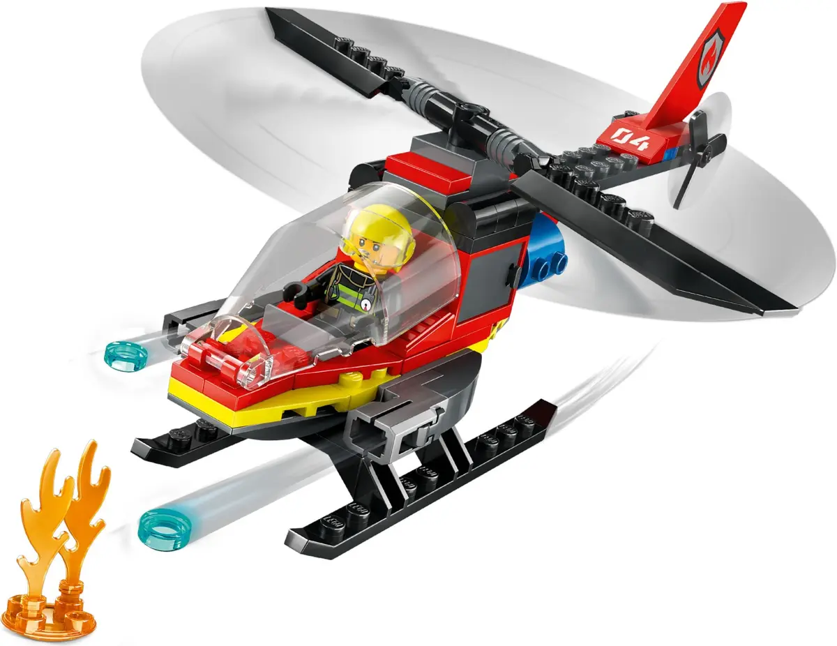 LEGO City 60411 Fire Rescue Helicopter set, image 3