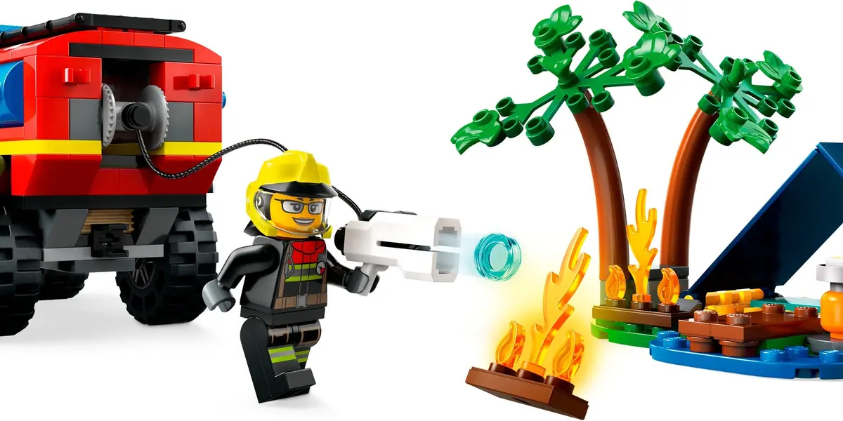 LEGO City 60412 4x4 Fire Truck with Rescue Boat set, image 4