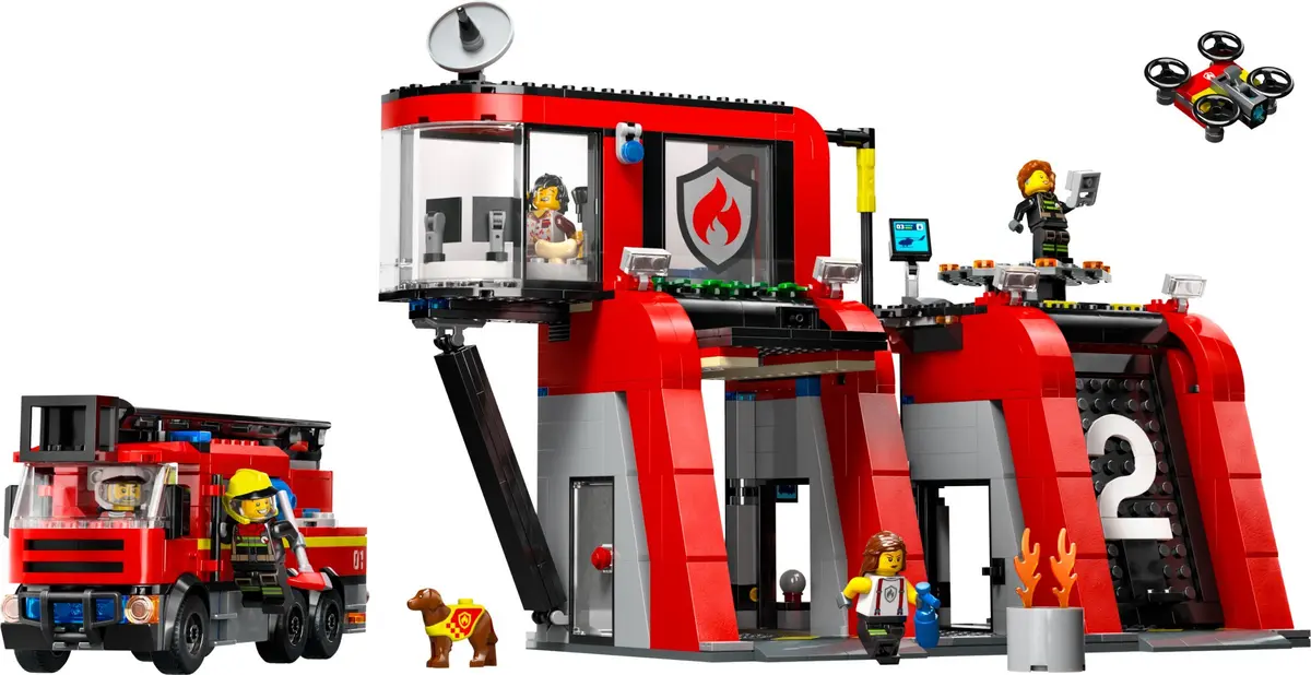 LEGO City 60414 Fire Station with Fire Truck set