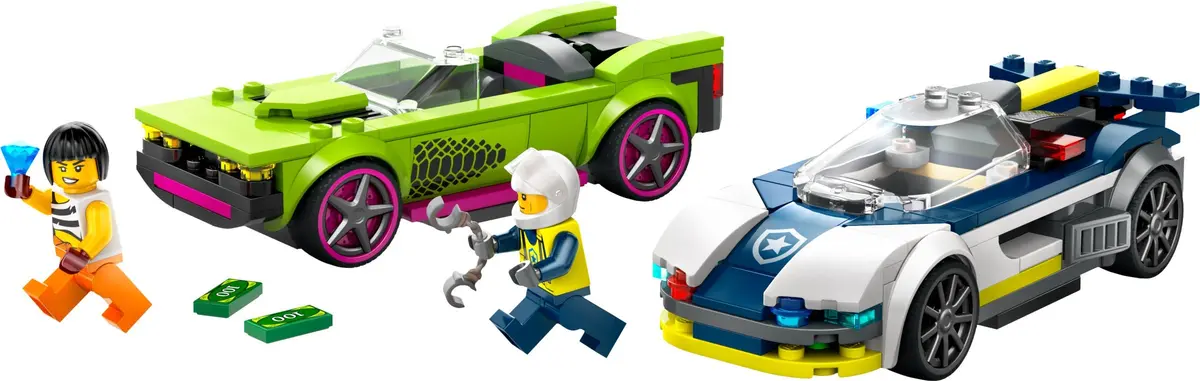 LEGO City 60415 Police Car and Muscle Car Chase set
