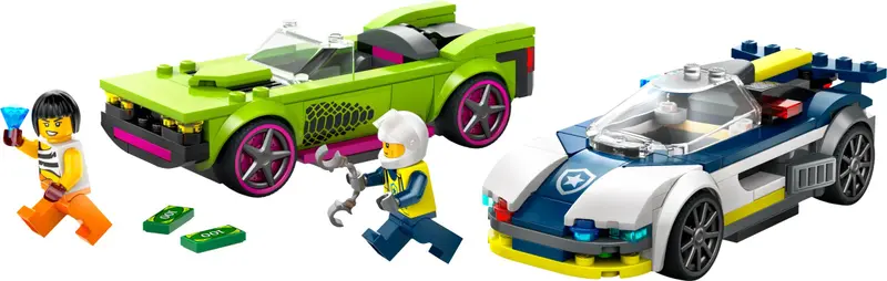 LEGO City 60415 Police Car and Muscle Car Chase set