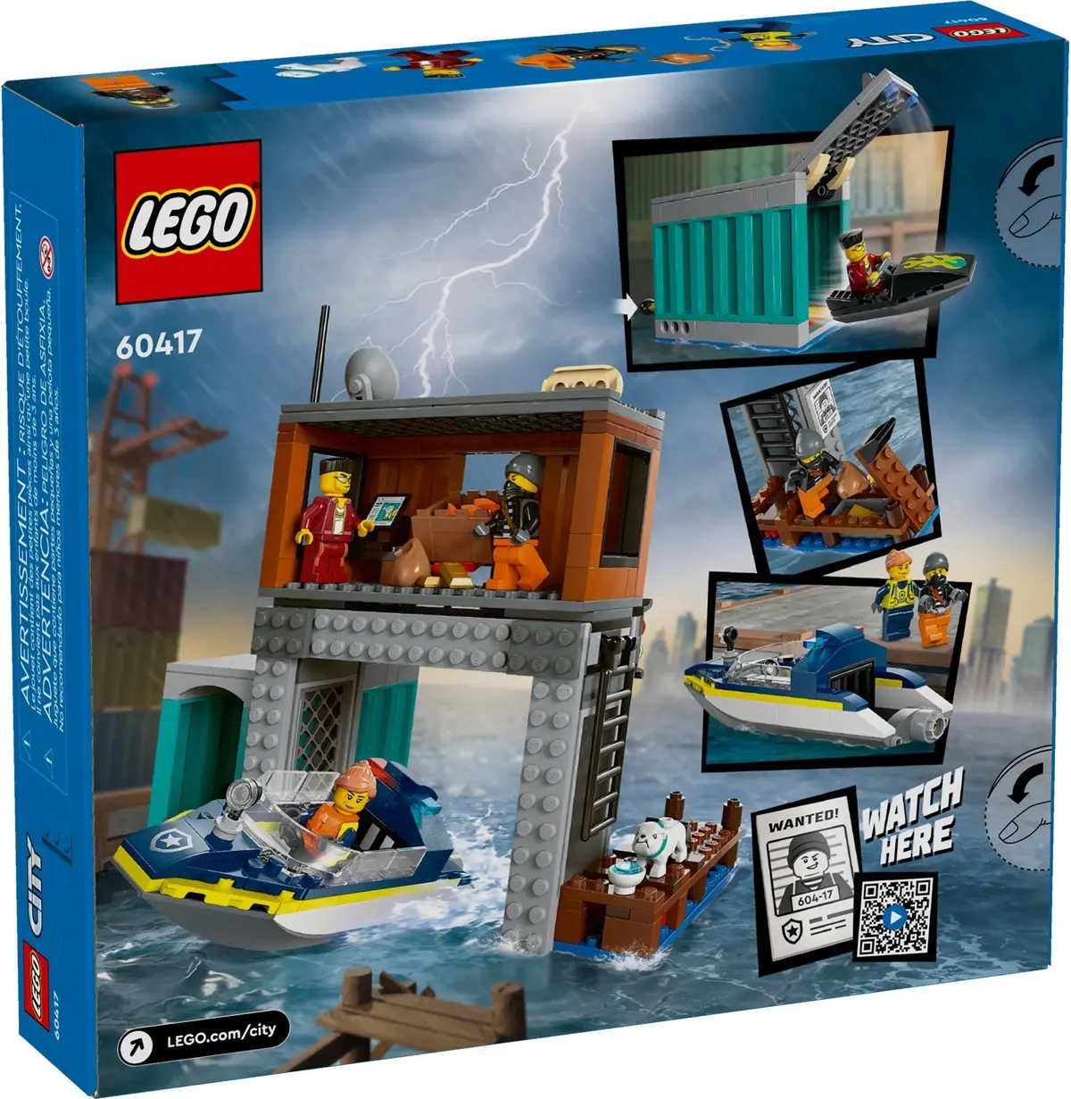 LEGO City 60417 Police Speedboat and Crooks' Hideout set, image 7