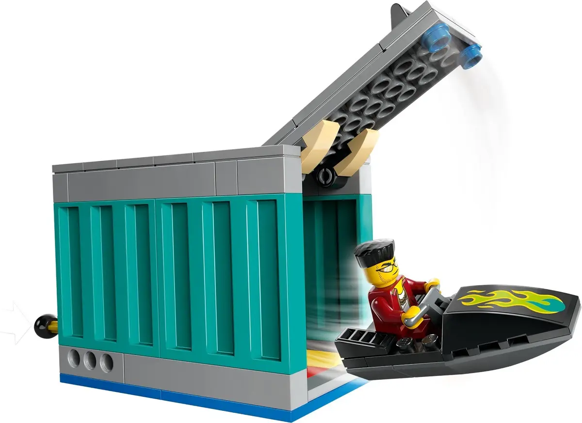 LEGO City 60417 Police Speedboat and Crooks' Hideout set, image 4