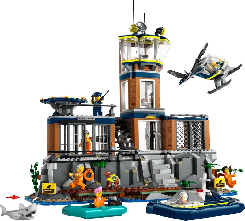 LEGO City 60419 Police Prison Island set