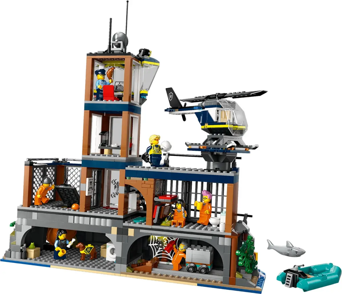 LEGO City 60419 Police Prison Island set, image 4